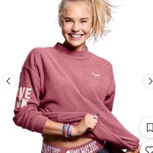 Victoria Secret Pink Mock Neck Pullover.
